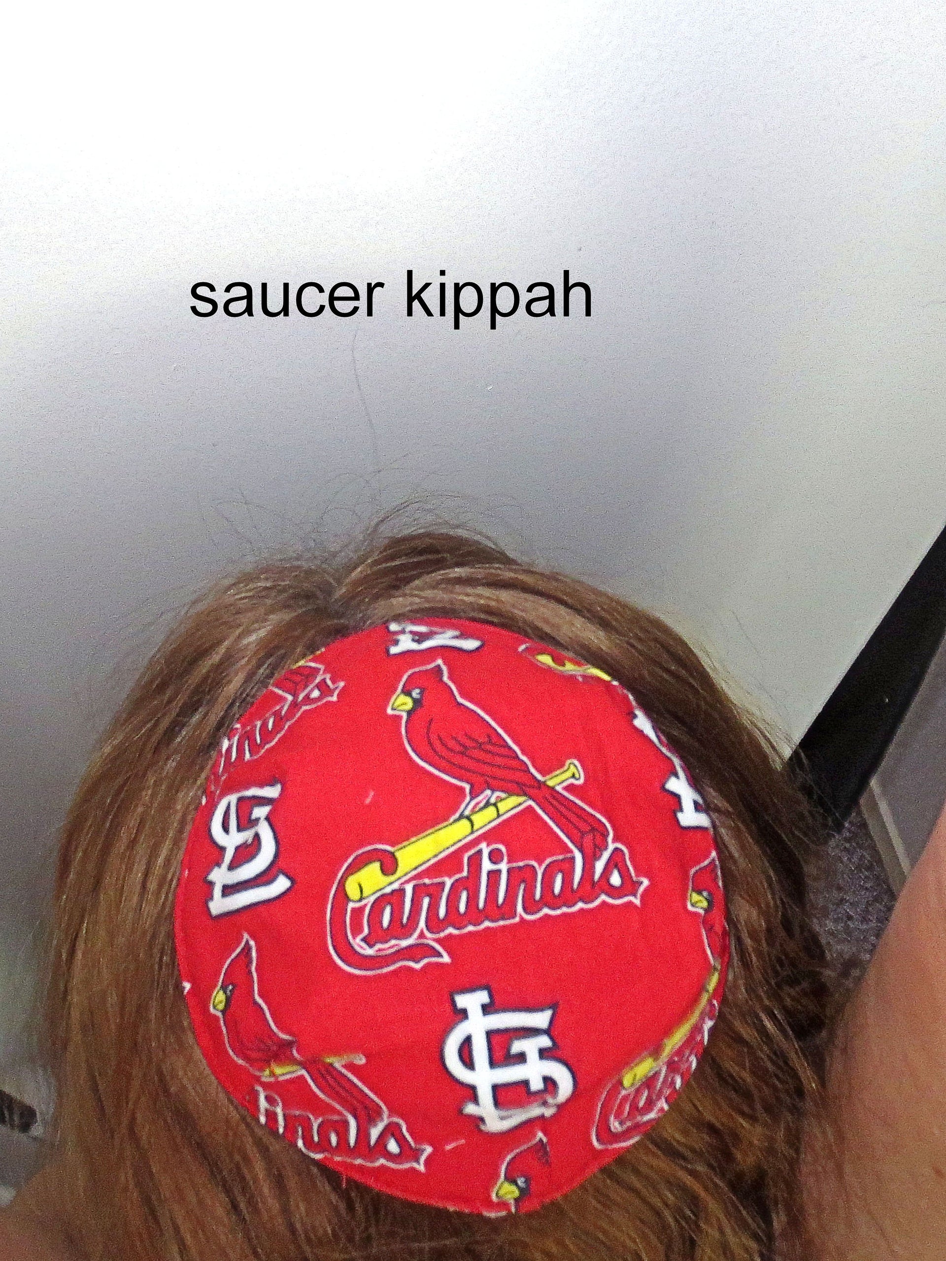 saucer reversible kippah or yarmulke major sports teams mlb st louis cardinals