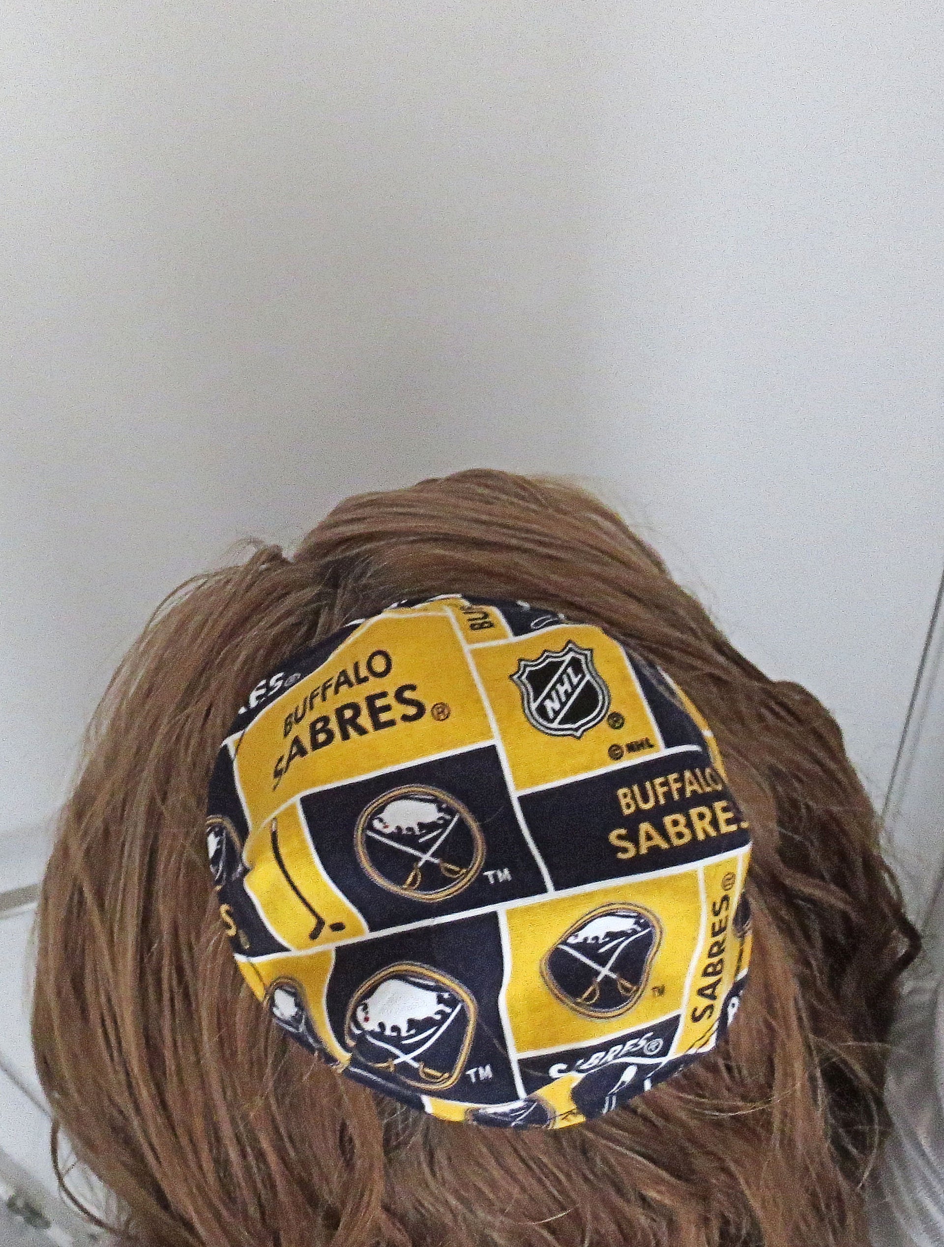 hockey team saucer reversible kippah or yarmulke major sports teams nhl buffalo sabres