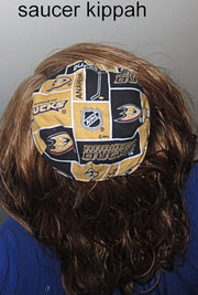 hockey team saucer reversible kippah or yarmulke major sports teams nhl