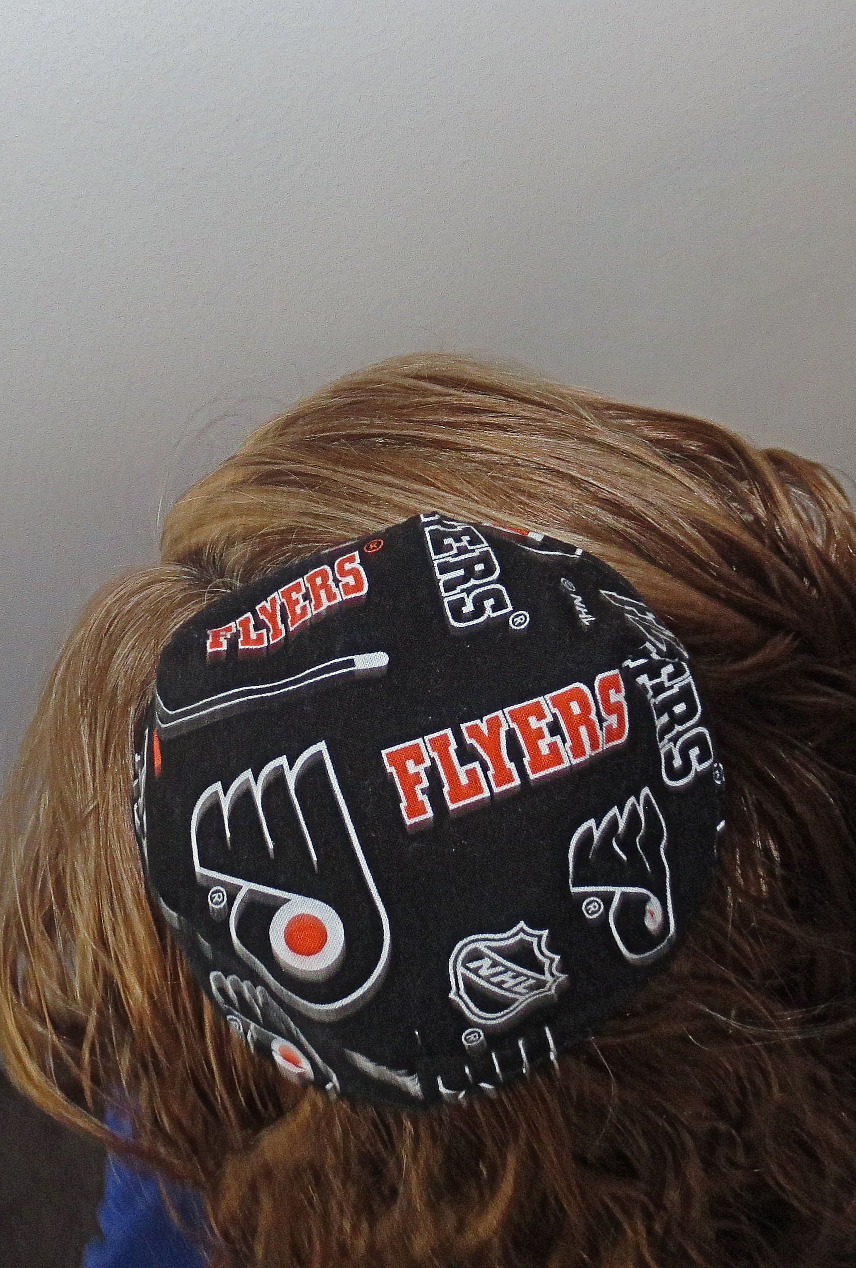 hockey team saucer reversible kippah or yarmulke major sports teams nhl philadelphia flyers