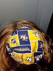 hockey team saucer reversible kippah or yarmulke major sports teams nhl nashville predators