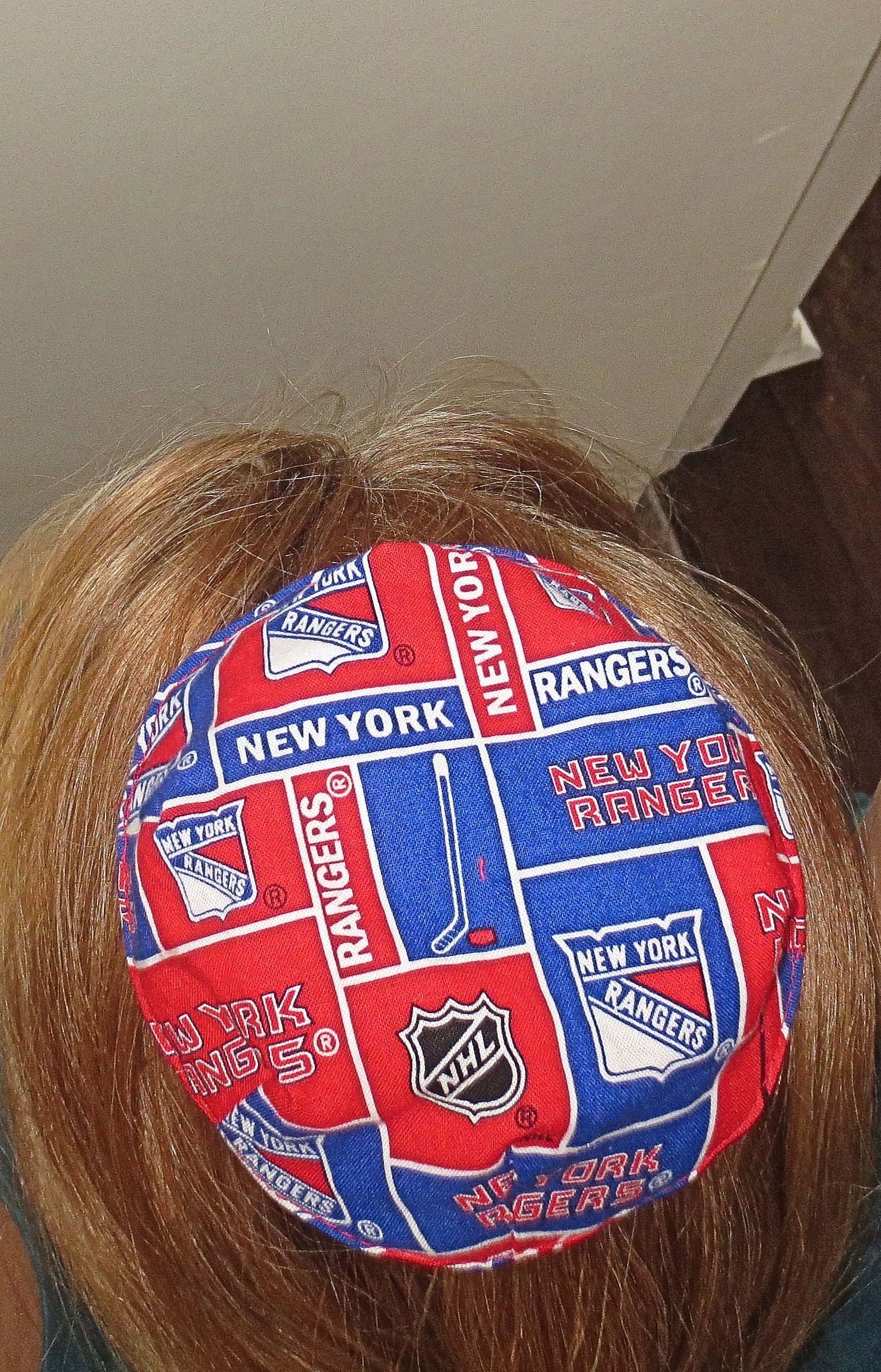 hockey team saucer reversible kippah or yarmulke major sports teams nhl