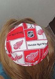 hockey team saucer reversible kippah or yarmulke major sports teams nhl detroit red wings