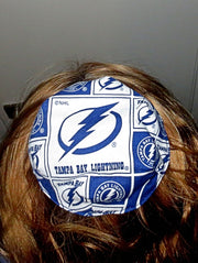 hockey team saucer reversible kippah or yarmulke major sports teams nhl tampa bay lightning