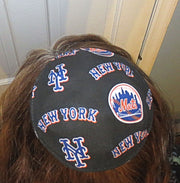 saucer reversible kippah or yarmulke major sports teams mlb ny mets