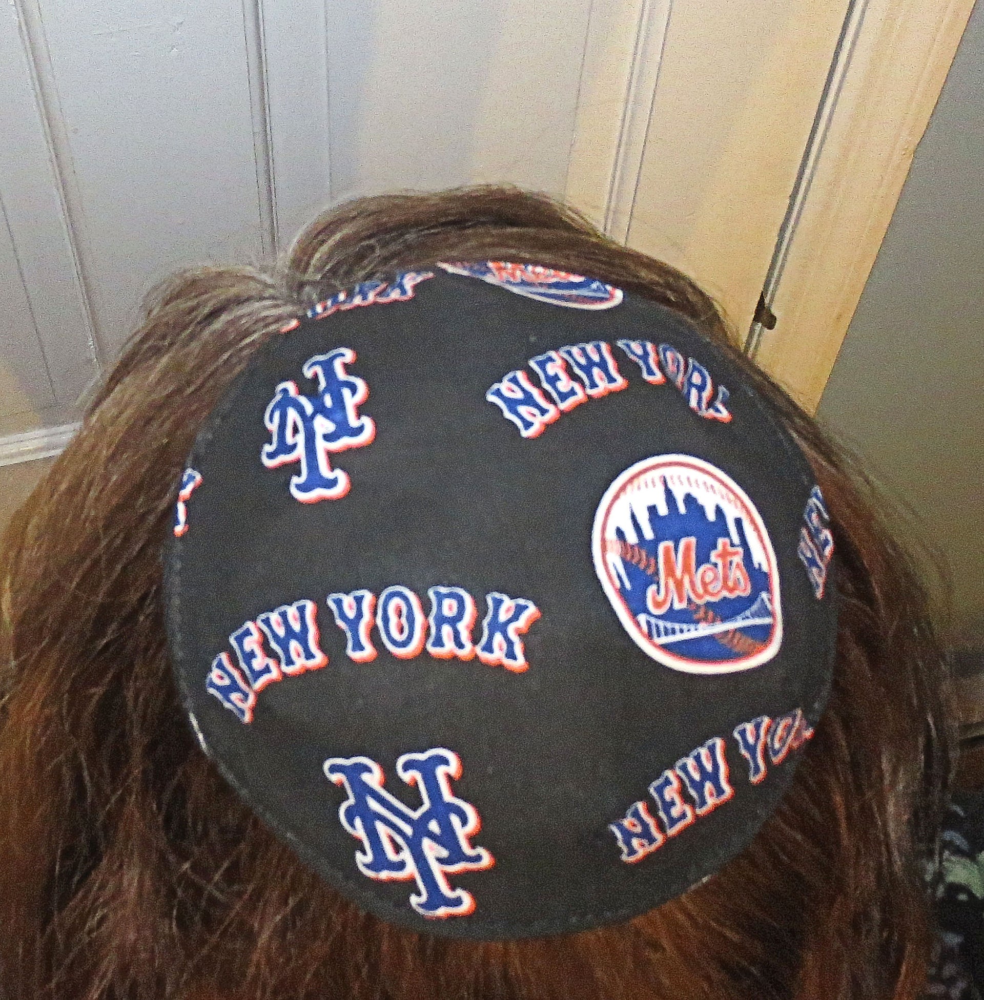 saucer reversible kippah or yarmulke major sports teams mlb ny mets