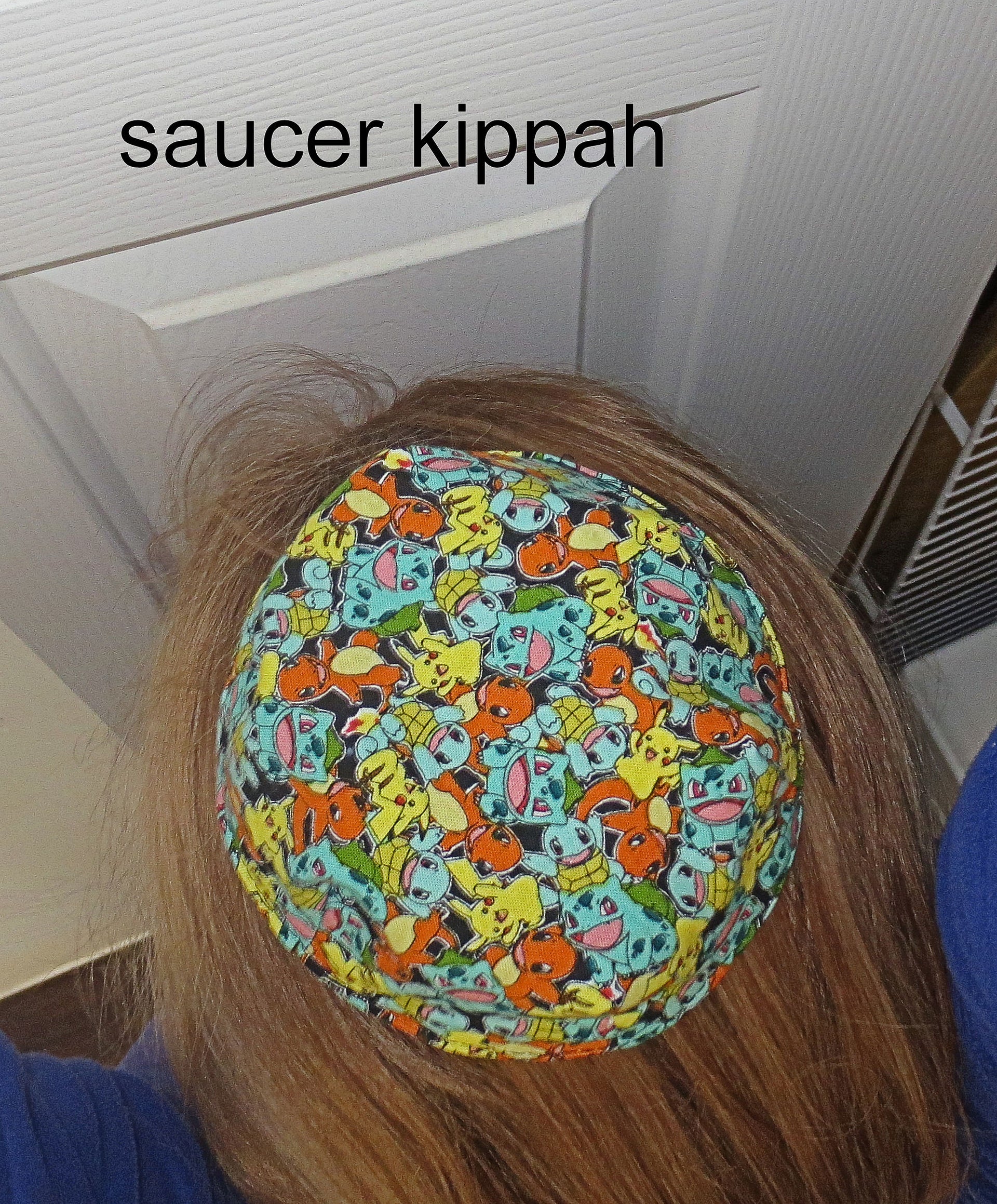 saucer kippah reversible select pattern both sides superheros & friends