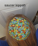 saucer kippah reversible select pattern both sides superheros & friends
