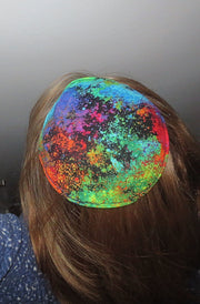 saucer kippah reversible yamaka geeky games variety multicolored paint brush