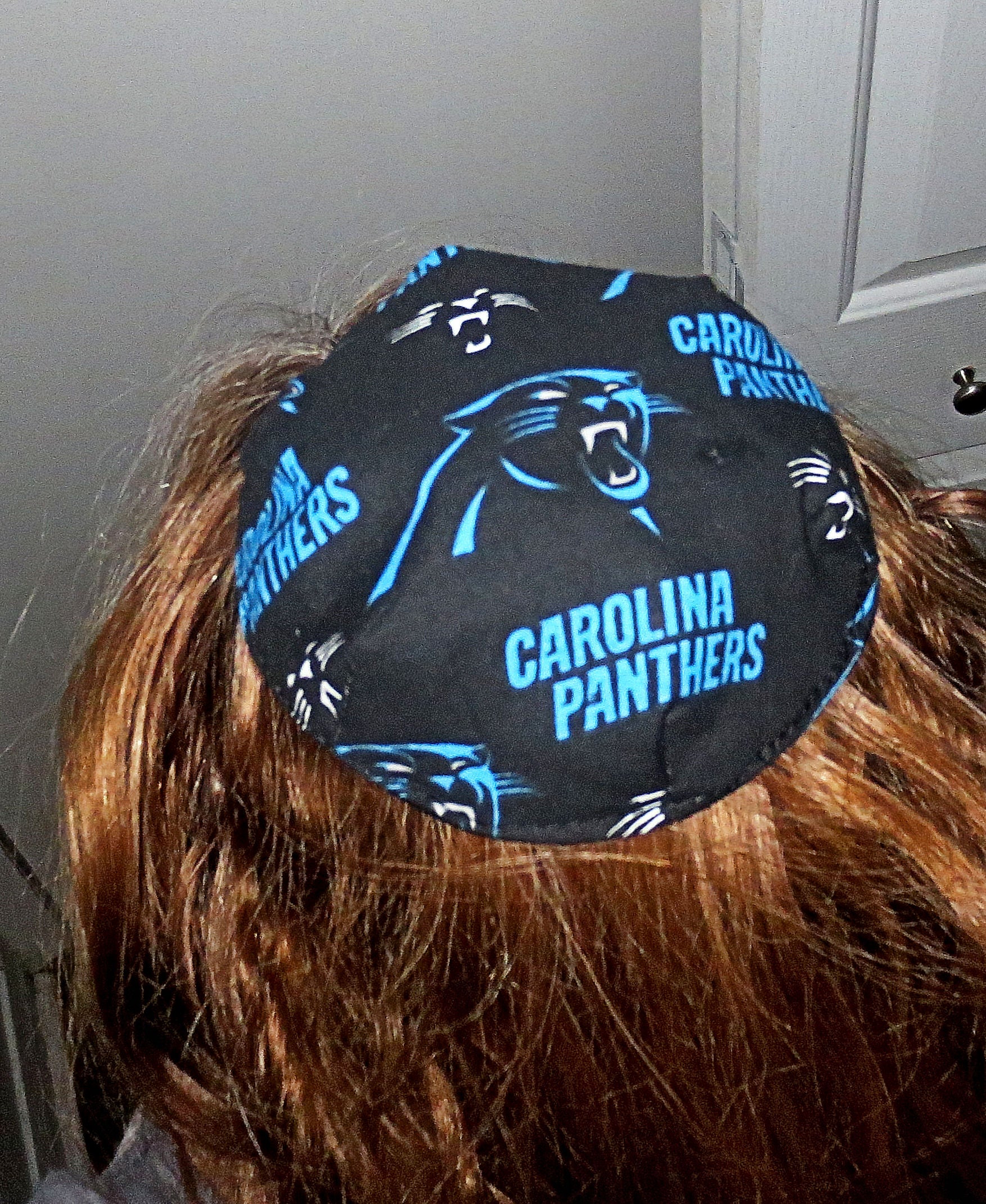 nfl saucer reversible kippah or yarmulke major sports teams nfl carolina panthers