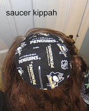 hockey team saucer reversible kippah or yarmulke major sports teams nhl