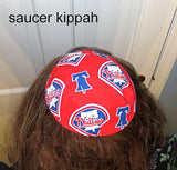 saucer reversible kippah or yarmulke major sports teams mlb