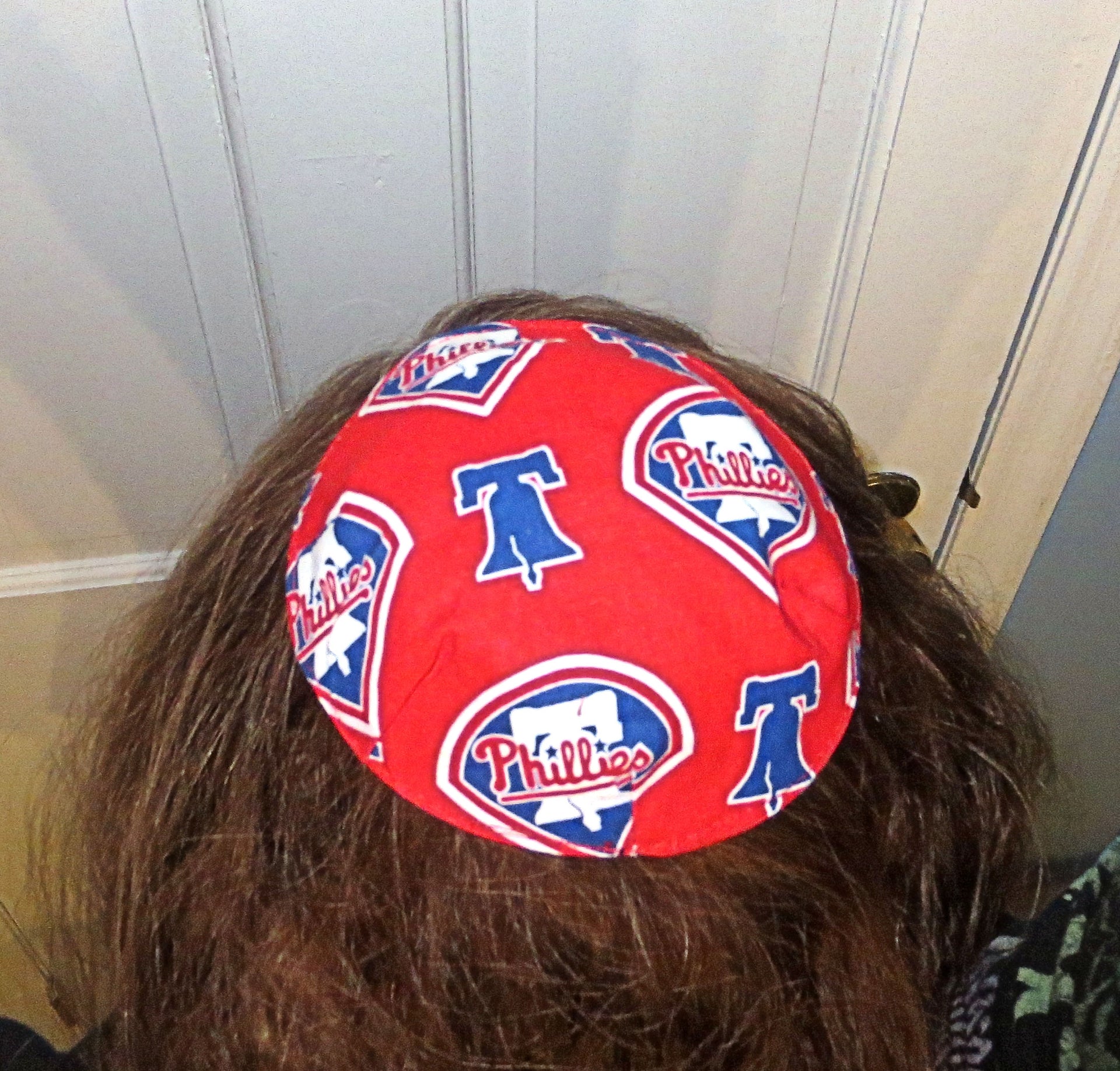 saucer reversible kippah or yarmulke major sports teams mlb philadelphia phillies