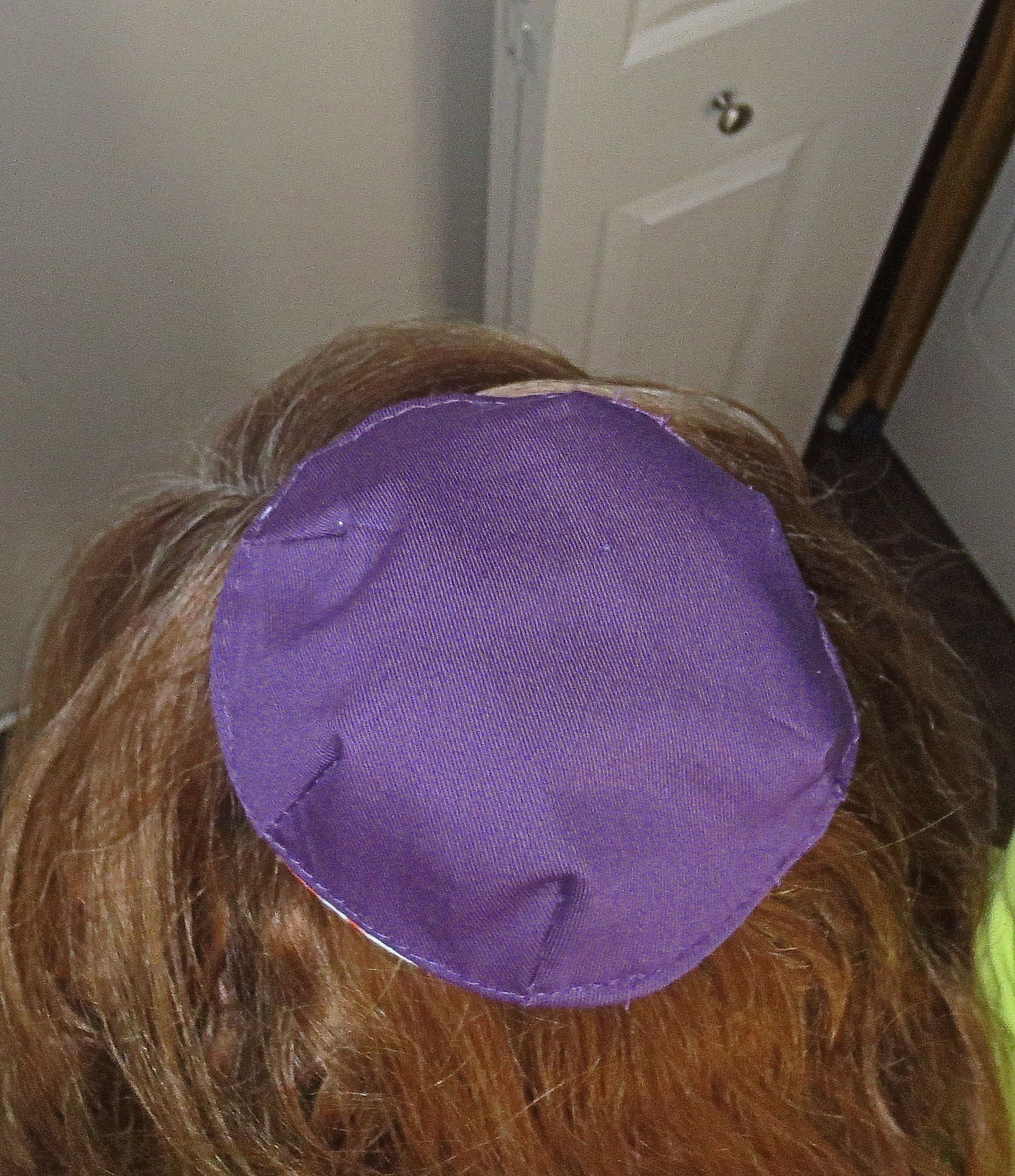 passover reversible saucer kippah or yarmulke -- choose each side matzoh frogs plagues