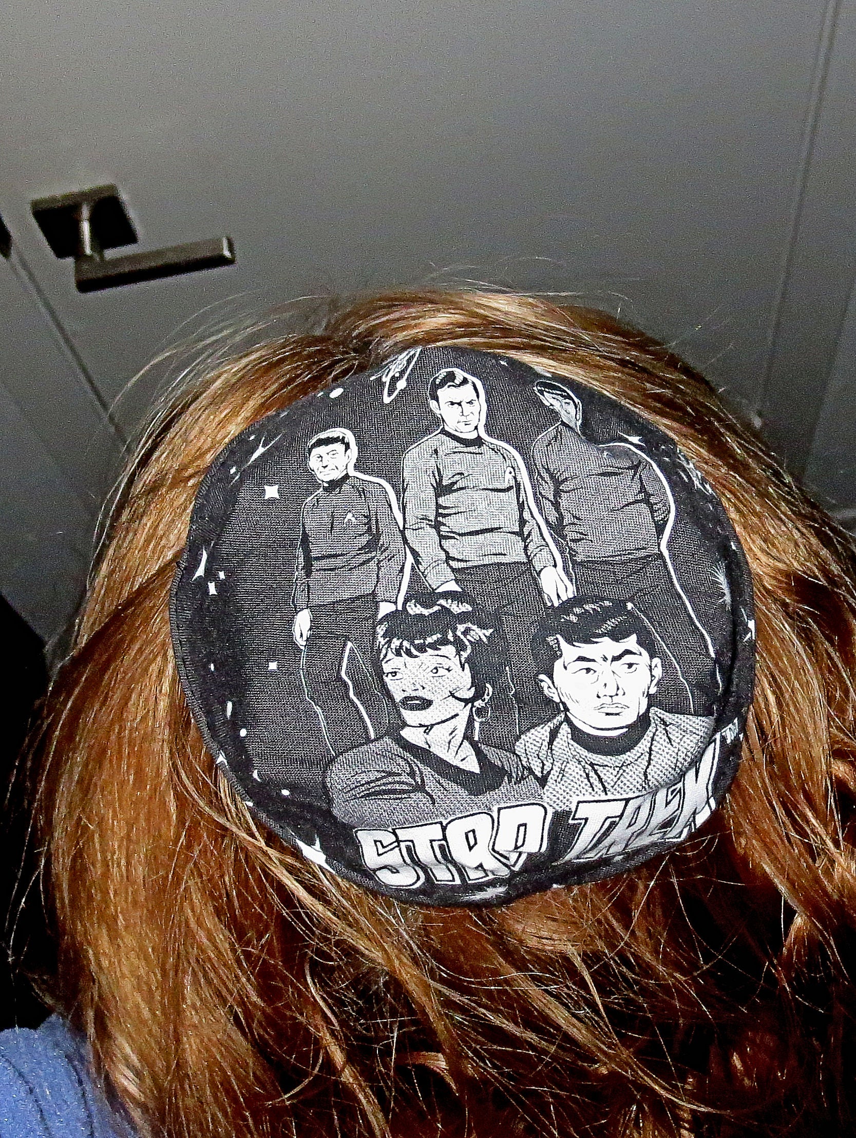 star trek kippah or yarmulke saucer style / uss enterprise with characters