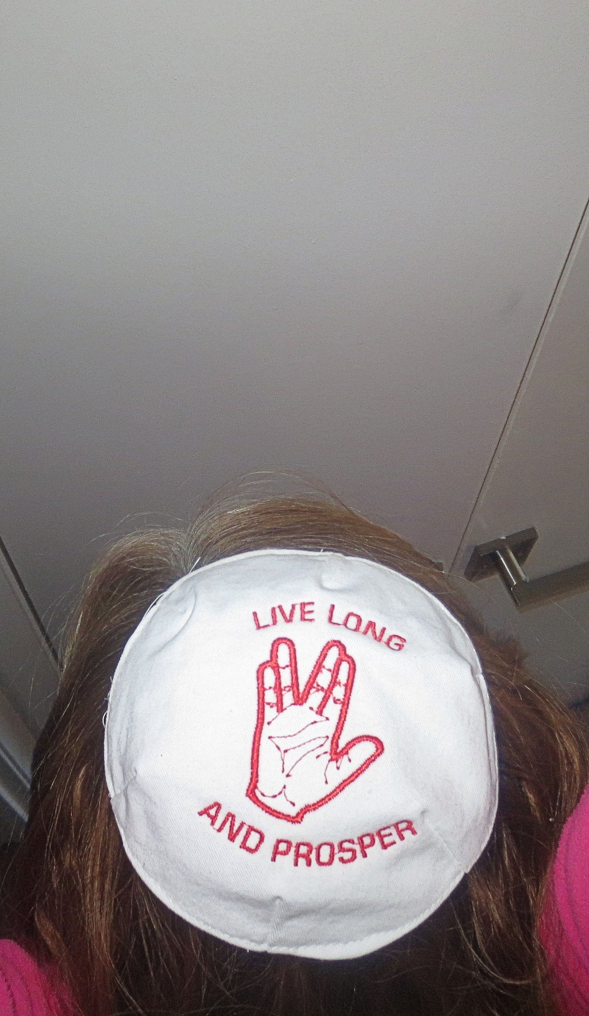 live long and prosper kippah spiritual yarmulke vulcan salute