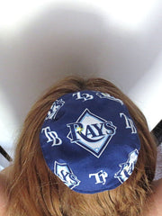 saucer reversible kippah or yarmulke major sports teams mlb tampa bay rays