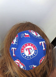 saucer reversible kippah or yarmulke major sports teams mlb texas rangers