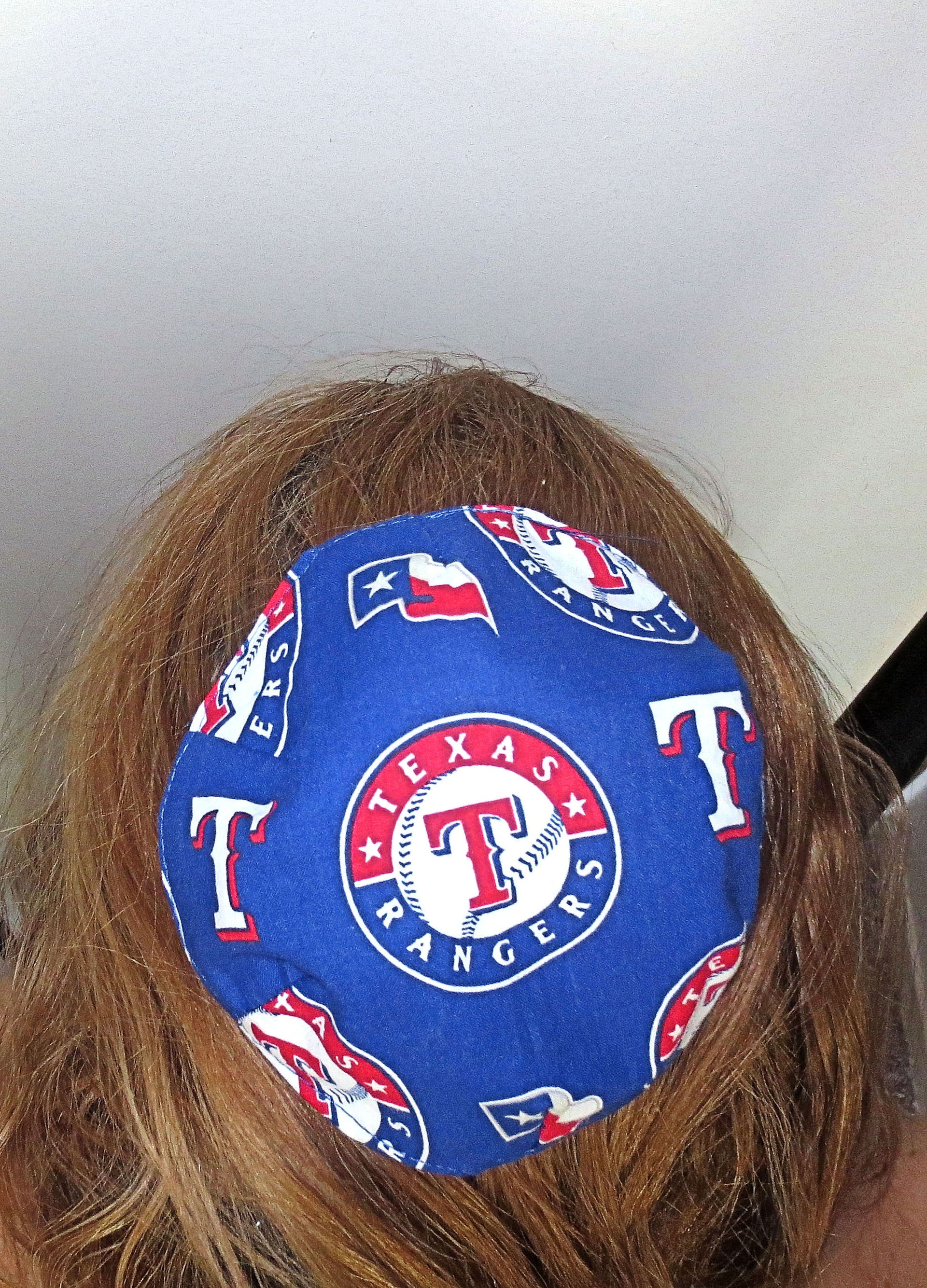 saucer reversible kippah or yarmulke major sports teams mlb texas rangers