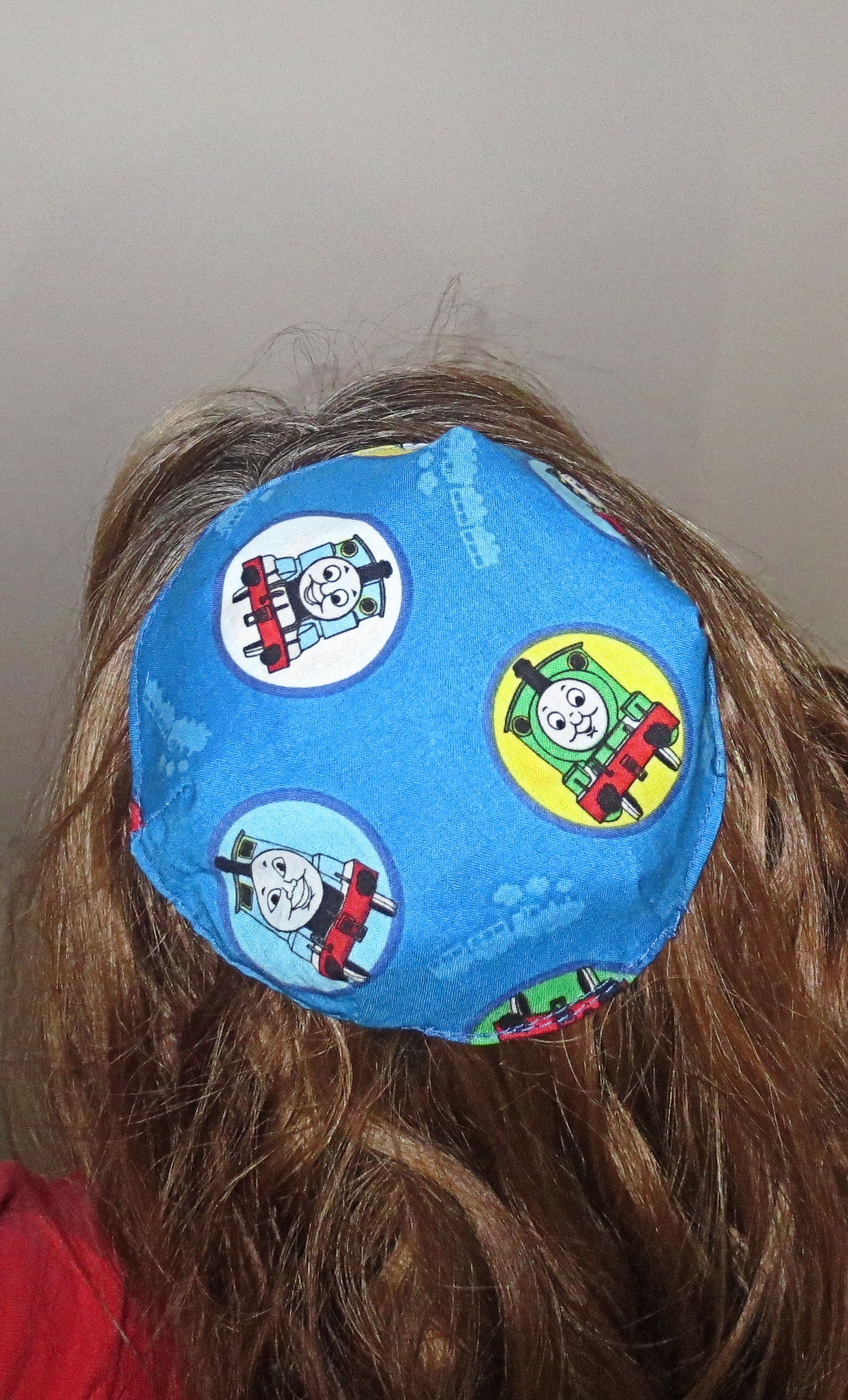 saucer kippah reversible select pattern both sides superheros & friends thomas the tank engine