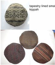 tapestry small kippah beautiful saucer yarmulke choice of fabrics