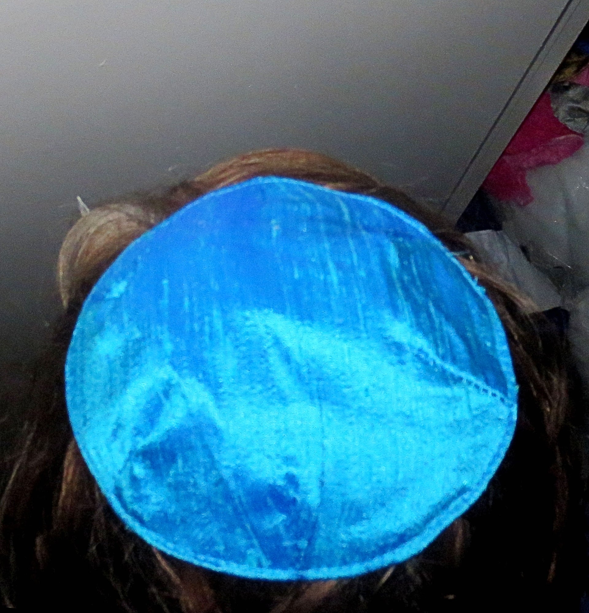 silk small kippah turquoise