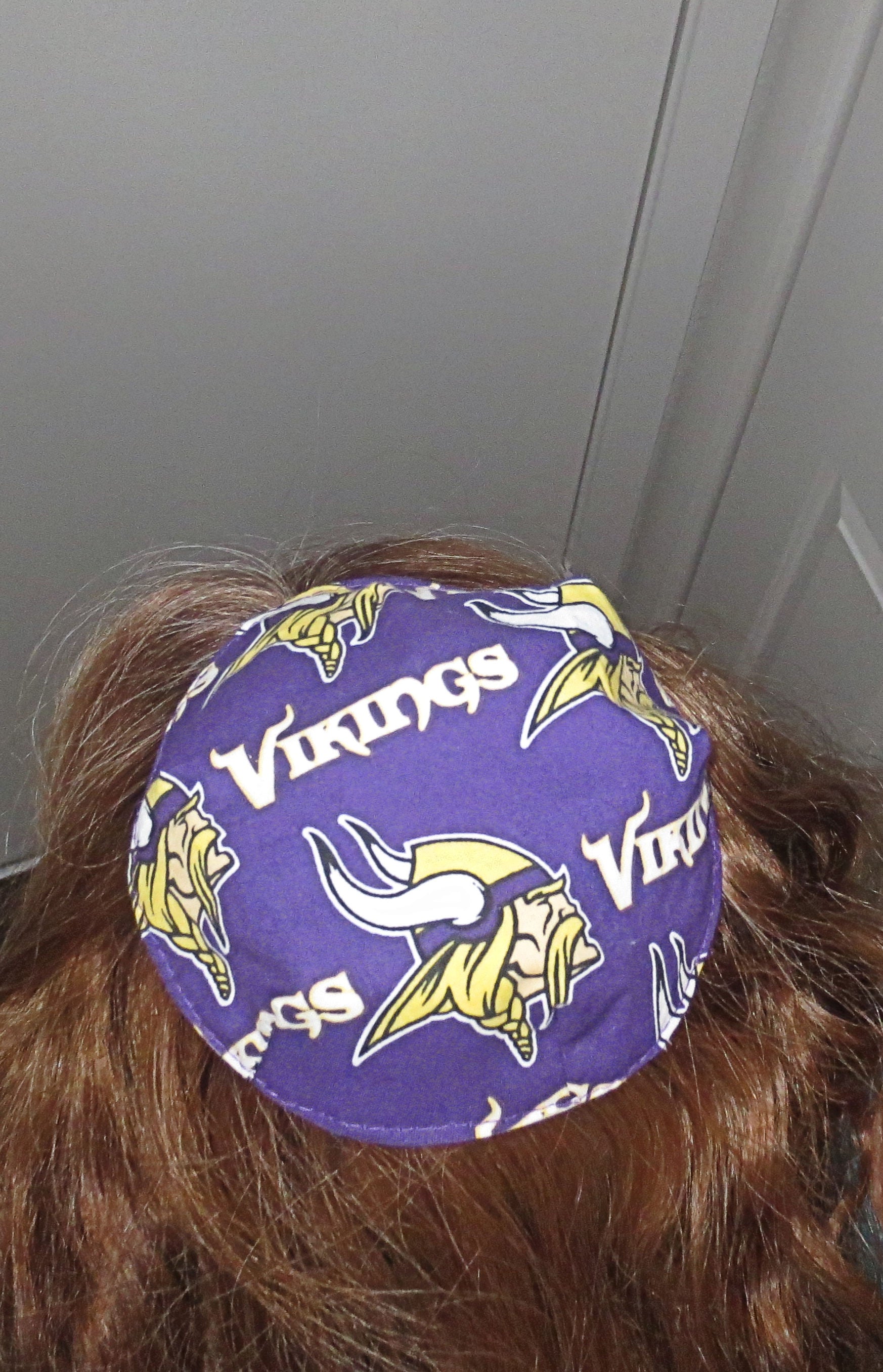 nfl saucer reversible kippah or yarmulke major sports teams nfl minnesota vikings