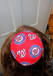 saucer reversible kippah or yarmulke major sports teams mlb washington nationals