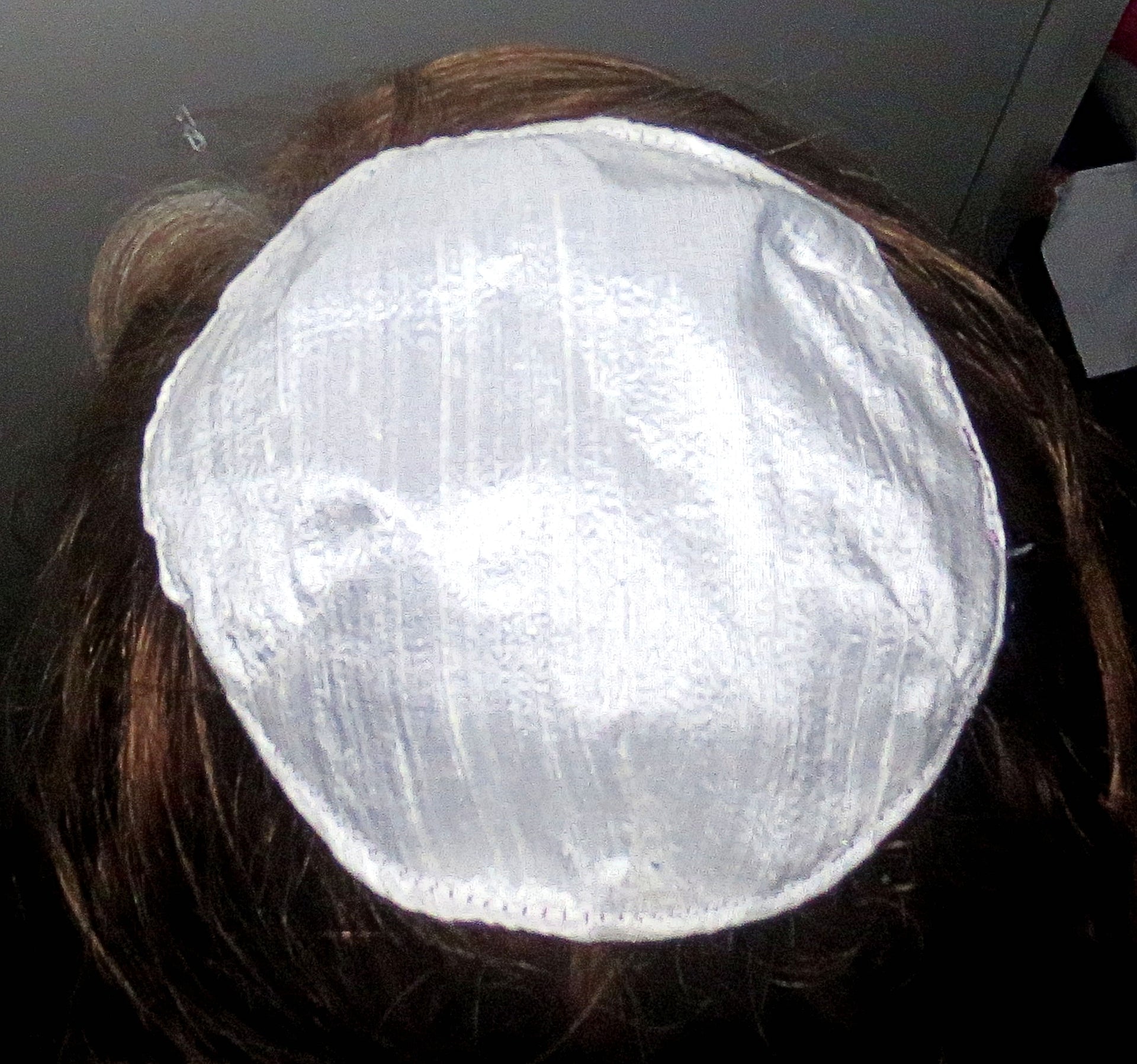 silk small kippah white