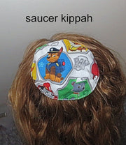 saucer kippah reversible select pattern both sides superheros & friends