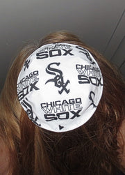 saucer reversible kippah or yarmulke major sports teams mlb chicago white sox