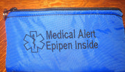 epipen ® medical alert label insulated holder carrier bag embroidered