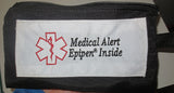 epipen case toss in your bag zippered epinephrine insulated case with medical alert label, options black / none
