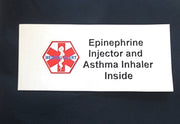 epinephrine +asthma alert medications medical label bag zippered insulated case