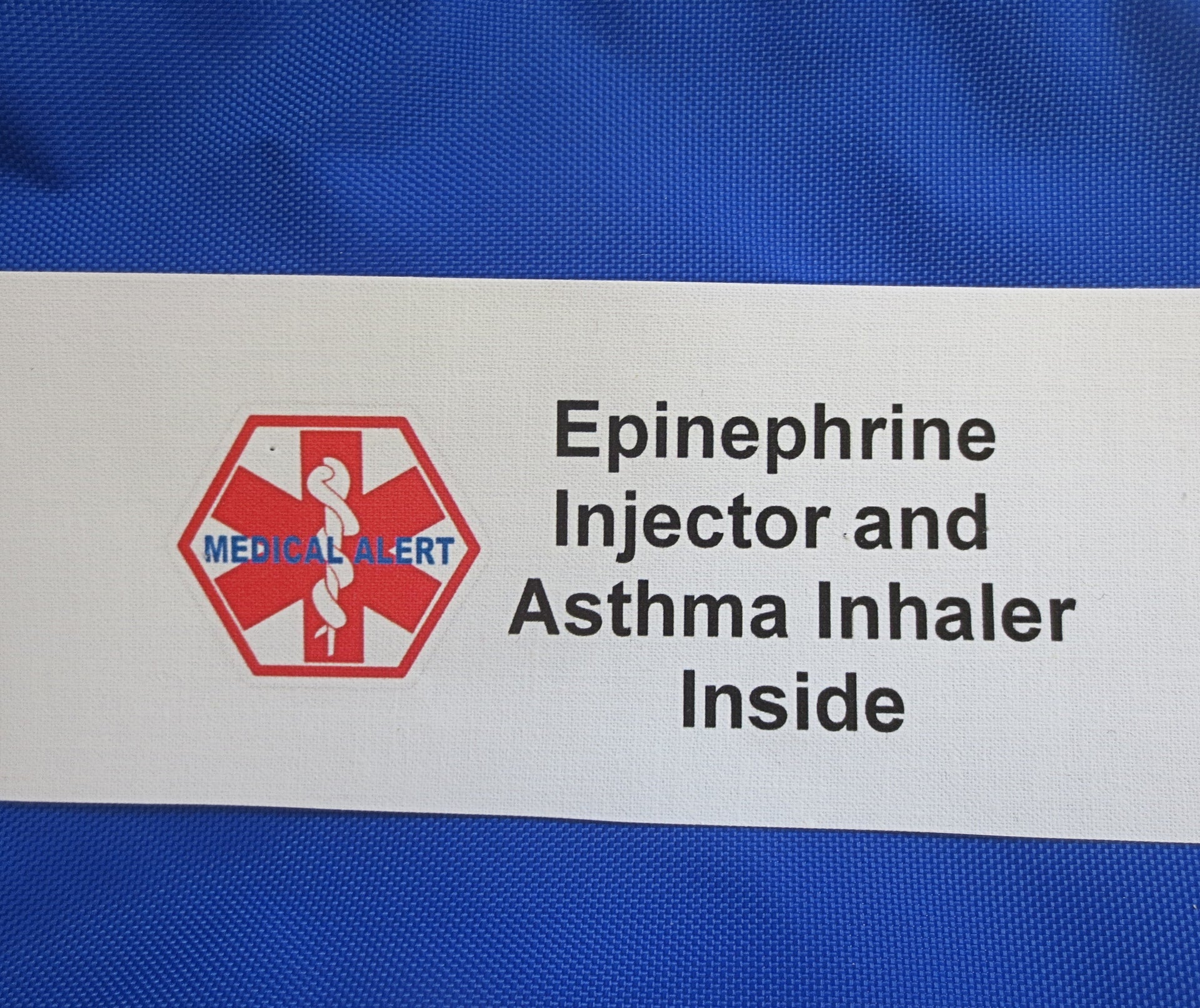 epinephrine +asthma alert medications medical label bag zippered insulated case