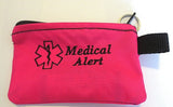 inhaler cases carriers small size embroidered medical alert label medication holders