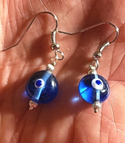 hamsa with evil eye pendant plus matching evil eye earrings earrings only hypoallergic