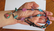 sea sediment jasper statement gemstone necklace variety gemstones