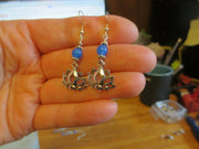 lotus flower silver earrings plain or with gemstones