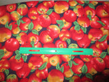 apples cotton fabric yummy fruit an apple a day keeps the doctor away bhy