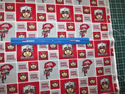 ohio state university cotton fabric by the half yard ncca college team buckeye