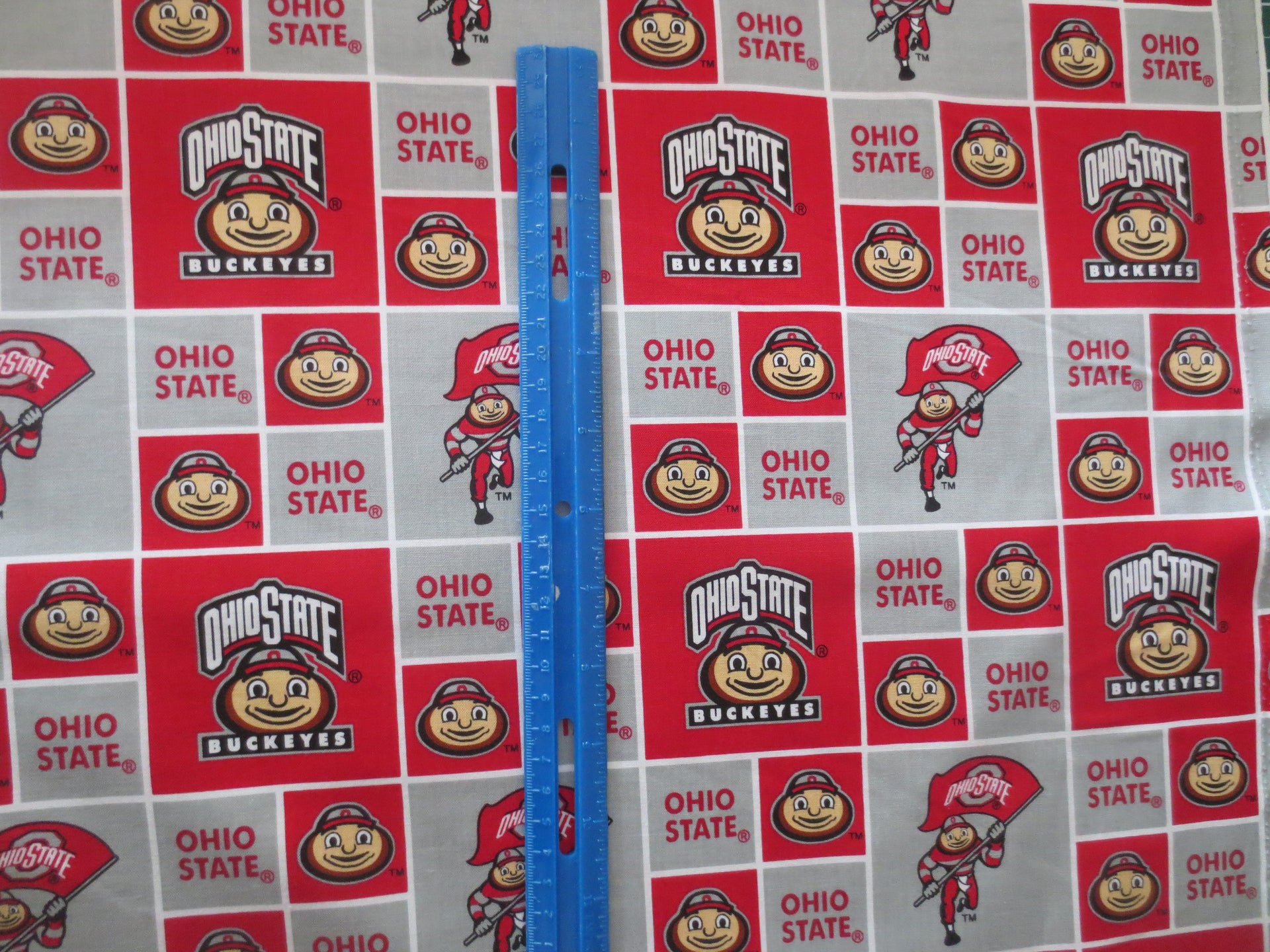 ohio state university cotton fabric by the half yard ncca college team buckeye