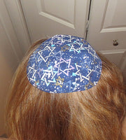 Stars David saucer kippah