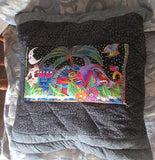 quilted jungle animals pillows