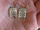 passover theme silver earrings haggadahs / sterling silver wires