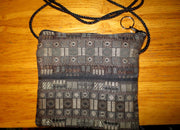 tapestry cross body purse --just the essentials tapestry purse -- mini wallet inside + phone slot --sling cross body waist wear