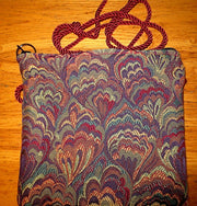 tapestry cross body purse --just the essentials tapestry purse -- mini wallet inside + phone slot --sling cross body waist wear gorgeous fans weave