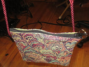 tapestry cross body purse --just the essentials tapestry purse -- mini wallet inside + phone slot --sling cross body waist wear