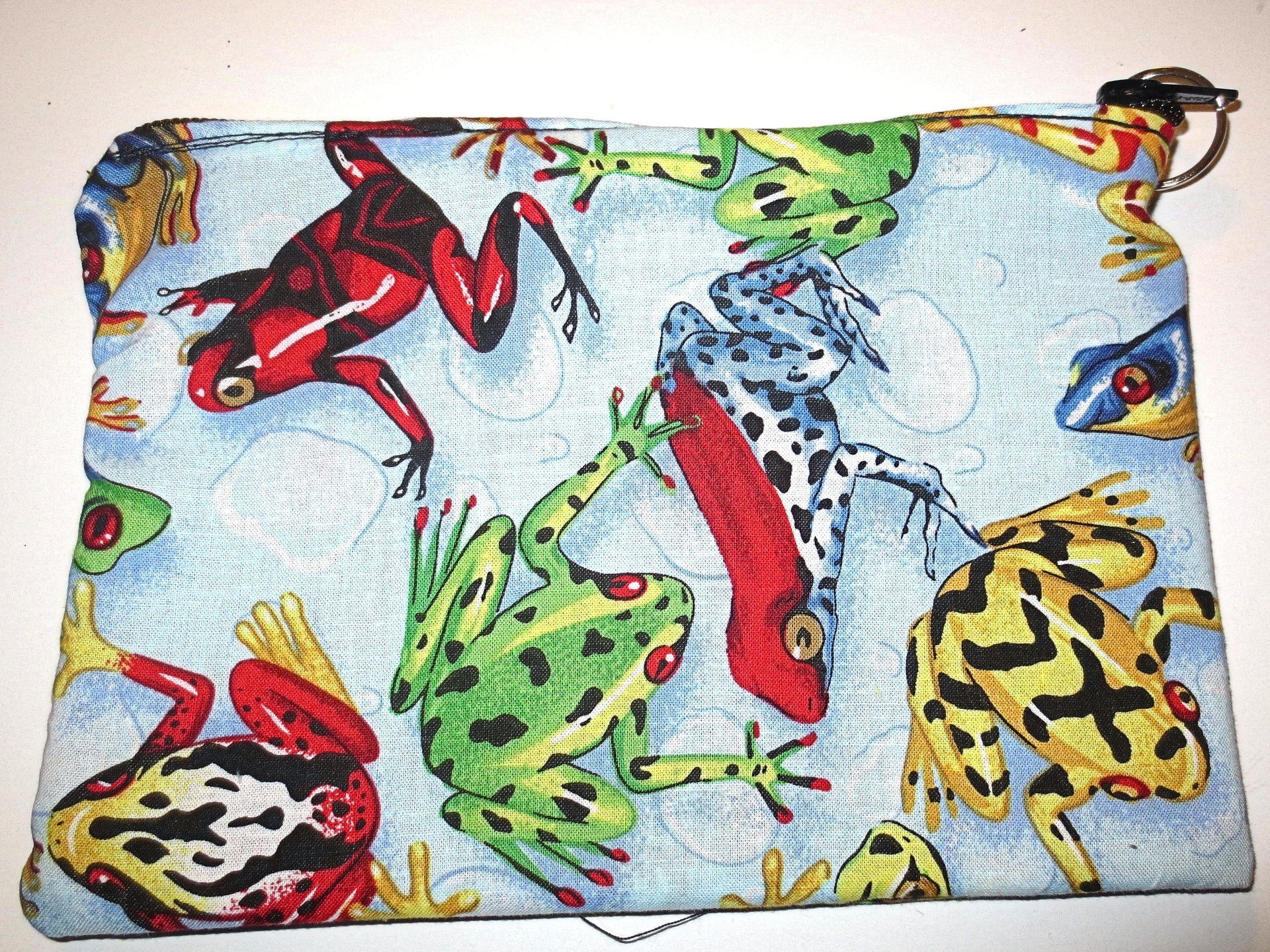 afikomen zippered lined case or bag frogs / none