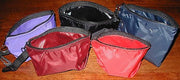 nylon zippered gusset pouches 3 sizes  small, medium and large options to add